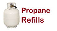 Propane exchange at Fronney's Foods